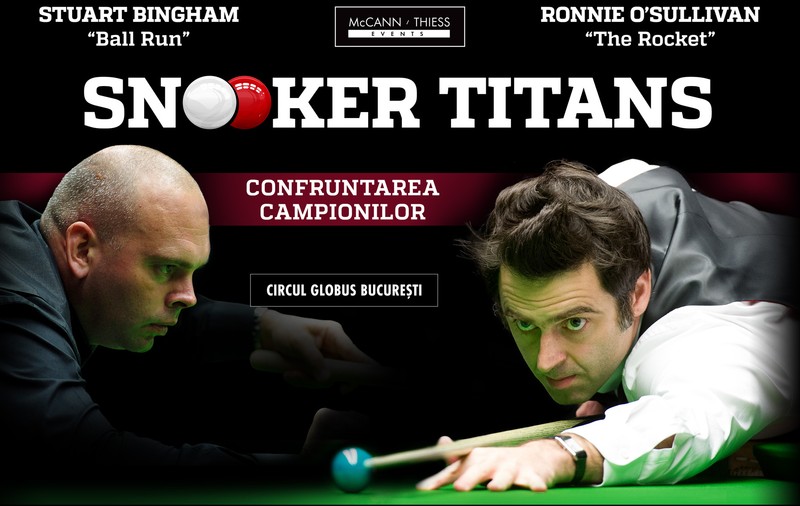 Ronnie O'Sullivan și Stuart Bingham, în cadrul celui mai important eveniment de snooker din România. ”D-abia aştept să vin în România cu prietenul meu Stuart Bingham”
