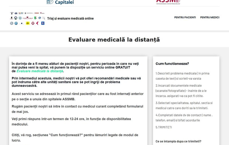 Cum poți fi consultat online de un medic, în București. Platforma permite și încărcarea de documente medicale și eliberarea de rețete