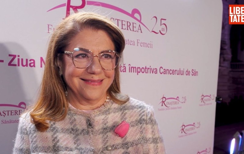 Mihaela Geoană, la 25 de ani de activitate a Fundației Renașterea: „Ne dorim ca toate femeile din România să aibă acces gratuit la mamografii și la teste Babeș-Papanicolau"