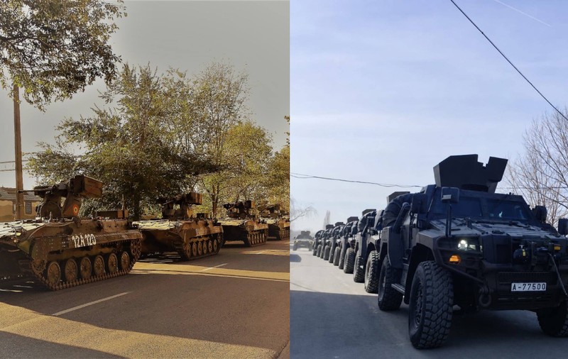 Tancuri Bizon, mașini de luptă Jder și sisteme antiaeriene Ghepard, pe drumurile din Galaţi timp de aproape trei săptămâni