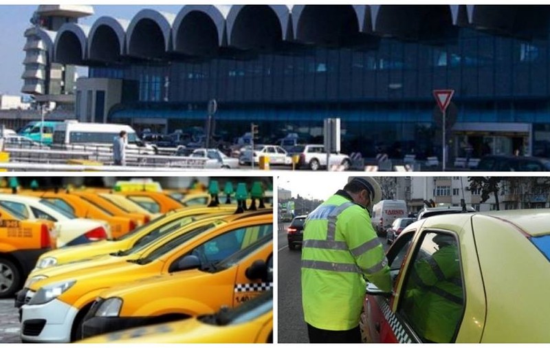 Taxiurile de la Aeroportul Otopeni, verificate de polițiști. În trei ore, s-au aplicat 32 de sancțiuni contravenționale