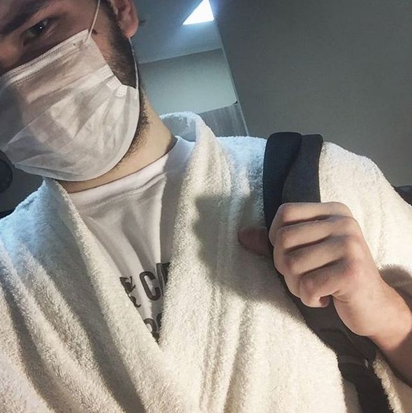 Daniil Parfenovich, la intrarea în clinică