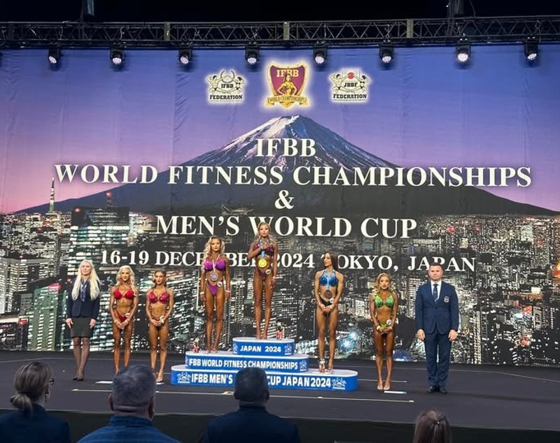 România a câștigat două medalii de aur la Campionatul Mondial de Fitness și Cupa Mondială Masculină din Japonia