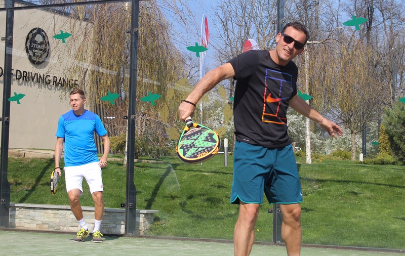 Marius Copil, Andrei Pavel şi Victor Crivoi au jucat padel la complexul lui Ion Țiriac | FOTO
