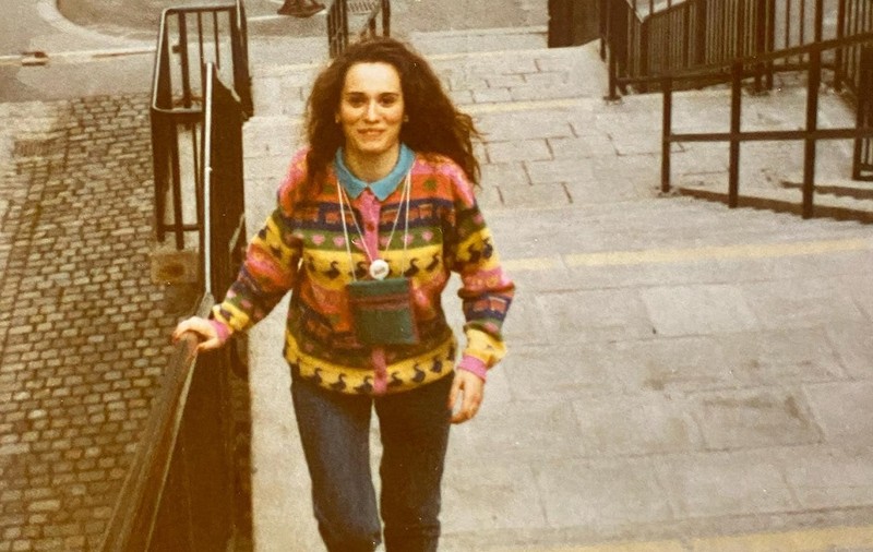 Fotografii rare cu Andreea Esca din 1992, când nu lucra încă la PRO TV. „Am fost în prima mea delegație peste hotare”
