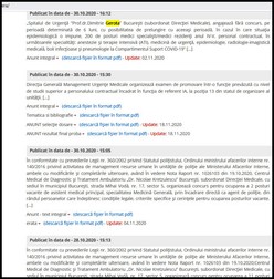 Exemple de pe site-ul MAI în care concursurile erau anunțate și acolo. Cel de față nu e anunțat