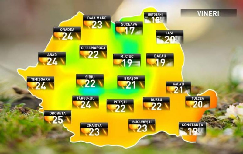 Prognoza meteo pentru 12 octombrie. Vremea este neobișnuit de caldă în mai multe zone din țară