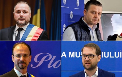 Rares Hopinca, Ciprian Ciucu, Mihai Politeanu, Dominic Fritz. Foto_ Facebook, Agerpres