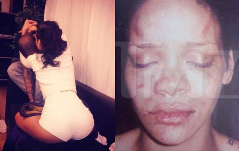 A UITAT că a MUTILAT-O! Uite cum îl SĂRUTĂ și ce DRĂGĂSTOASĂ e Rihanna cu Chris Brown!