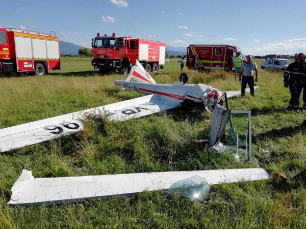 Planorul a fost grav avariat