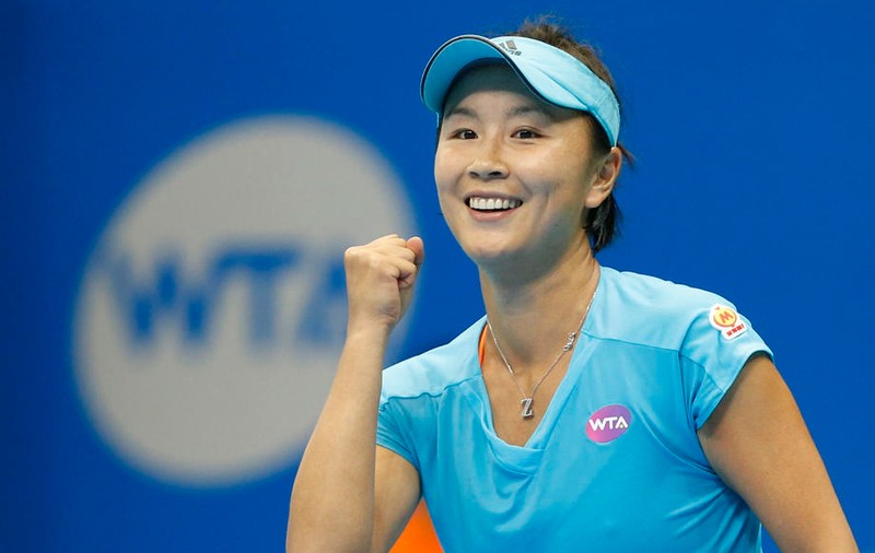 Imagini cu jucătoare de tenis Peng Shuai la un eveniment sportiv, difuzate de media din China