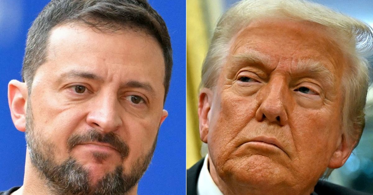 Colaj foto cu Volodimir Zelenski (stânga) și Donald Trump Foto: Profimedia