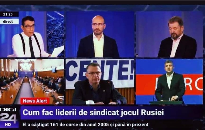 O burtieră pentru istoria obedienței la Digi 24, despre greva din Educație: „Cum fac liderii de sindicat jocul Rusiei”