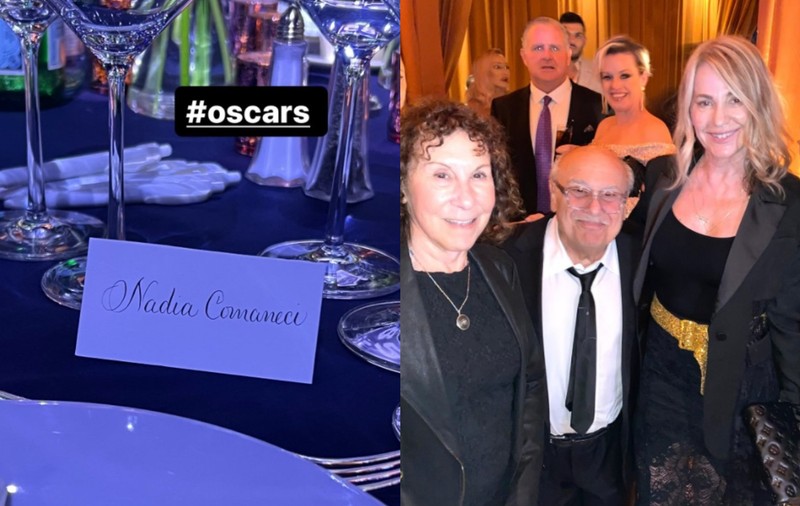 Cum a apărut Nadia Comăneci la Premiile Oscar 2024. „Zeiţa de la Montreal” s-a pozat alături de actorul Danny DeVito