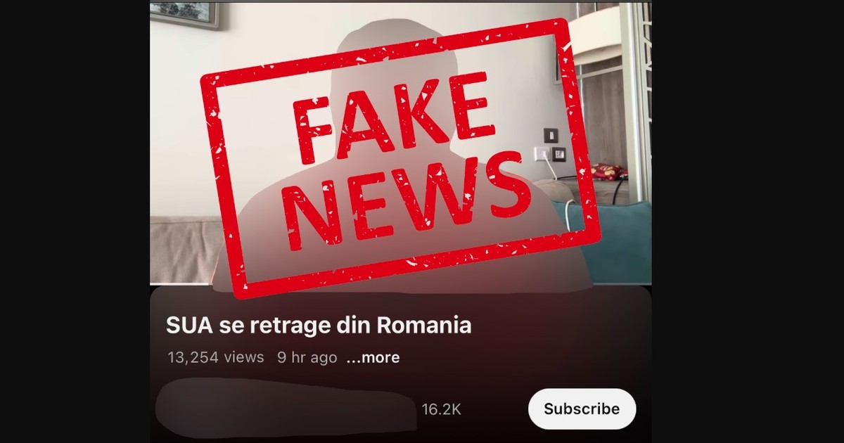 Fake news în mediul online Captură inforadar.mapn.ro