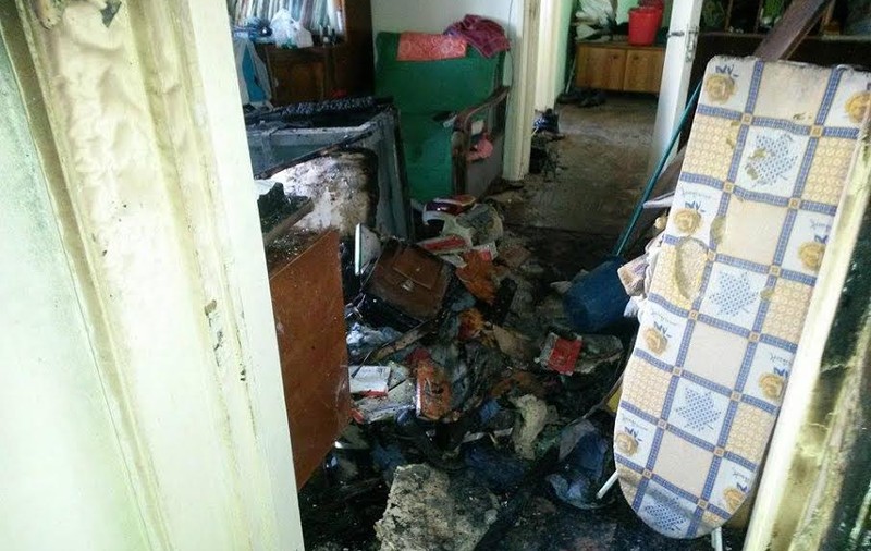 Incendiu puternic în Caracal. Patru persoane au ajuns în stare gravă la spital