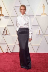 Uma Thurman lors de la 94ème édition de la cérémonie des Oscars au théâtre Dolby, à Los Angeles, Californie, Etats-Unis, le 27 mars 2022. red carpet at the 94th Oscars Dolby, in Los Angeles, California, USA, 3/27/22.