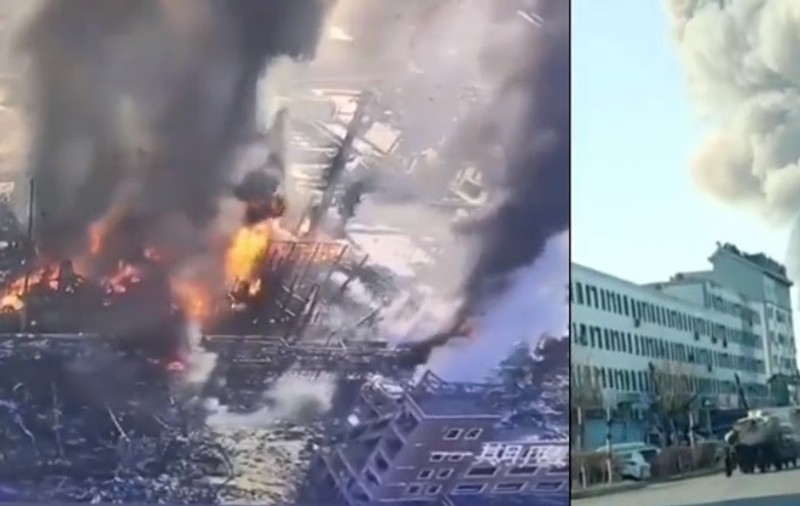 Explozie la o uzină chimică din China. Cel puţin două persoane au murit, iar alte zeci sunt rănite