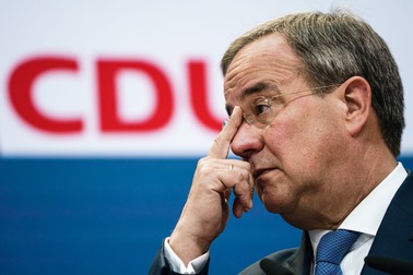 Șeful CDU și candidatul partidului pentru postul de cancelar, Armin Laschet FOTO: EPA