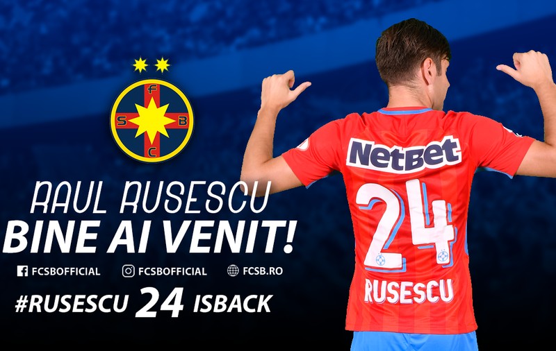 Raul Rusescu s-a întors la FCSB. Va purta numărul 24 | VIDEO