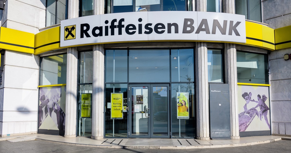 Un sediu al Raiffeisen Bank din București