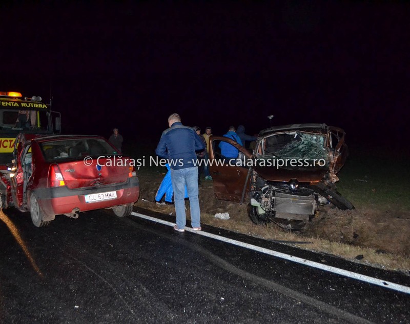 Doi morți într-un accident în Călărași. Oficiali ai unui club de fotbal din România se aflau în una din mașinile implicate în coliziune