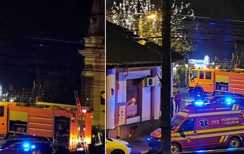Incendiu la restaurantul Vienna Cafe din centrul Ploieștiului. Focul a izbucnit în bucătărie