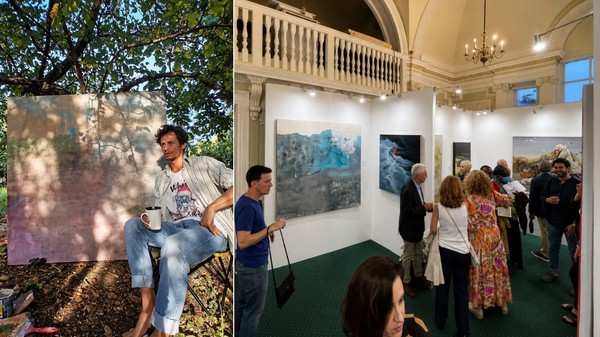 Povestea lui Adrian Dică, pictorul român care a expus la Academia Regală de Arte din Londra. Sursa foto: arhiva personală