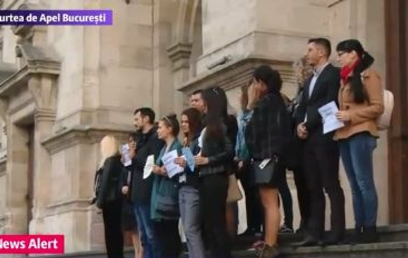 Un nou protest al magistraților la Curtea de Apel din București