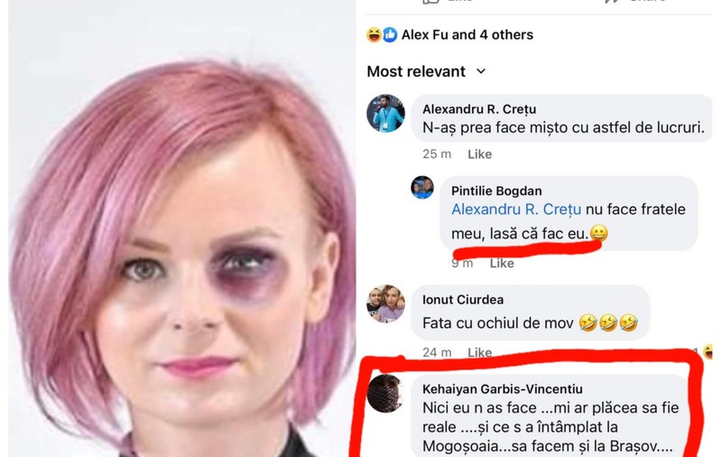 „În spirit de glumă”, un liberal a postat o imagine trucată cu viceprimarul USR de Brașov, cu ochiul vânăt. Ulterior a demisionat din PNL