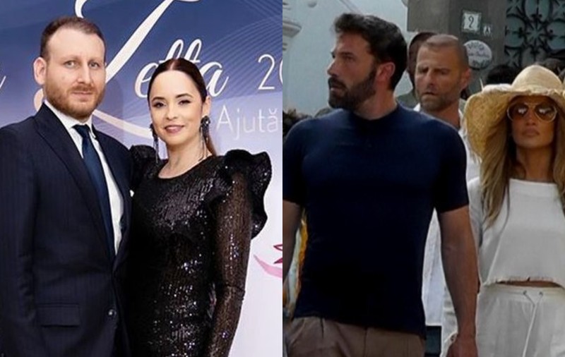 Andreea Marin și iubitul, surprinși alături de Jennifer Lopez și Ben Affleck pe străzile din Capri