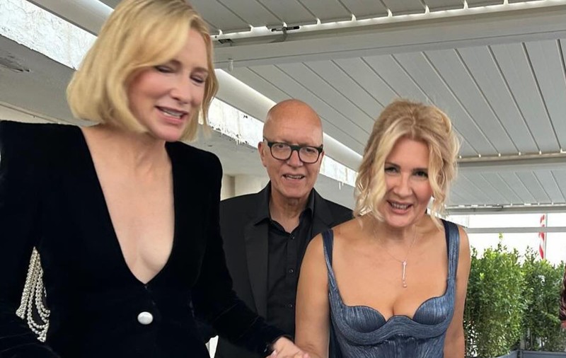 Alessandra Stoicescu, de mână cu Cate Blanchett la Festivalul de Film de la Veneția. Actrița a vorbit cu prezentatoarea: „Mulțumesc pentru magie”