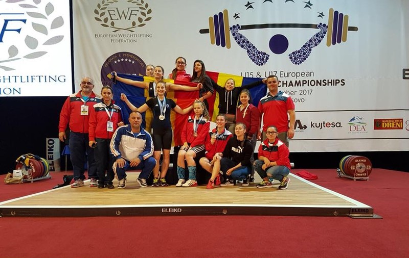 România a încheiat participarea la Europenele Under-15 și Under-17 de haltere cu un total de 56 de medalii!