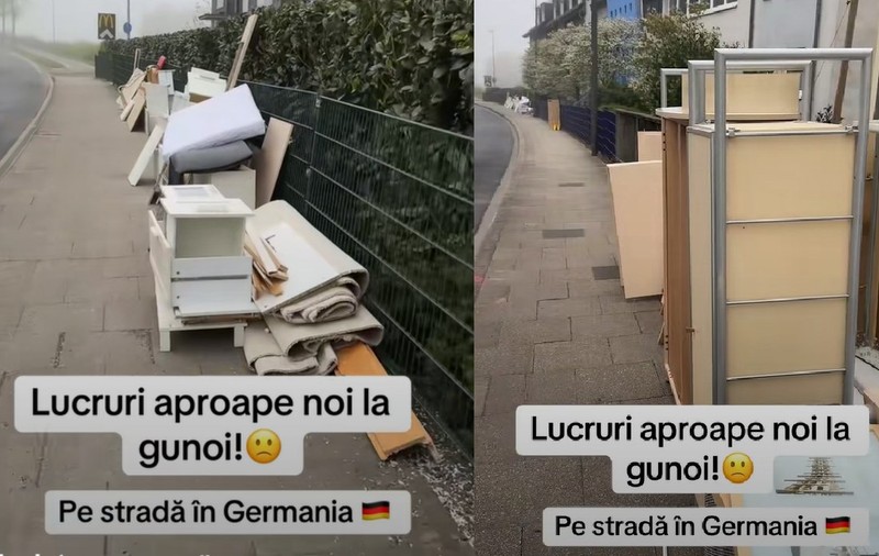 O româncă a filmat gunoiul din fața caselor din Germania: „Am făcut mulți bani din chestii de acest gen”