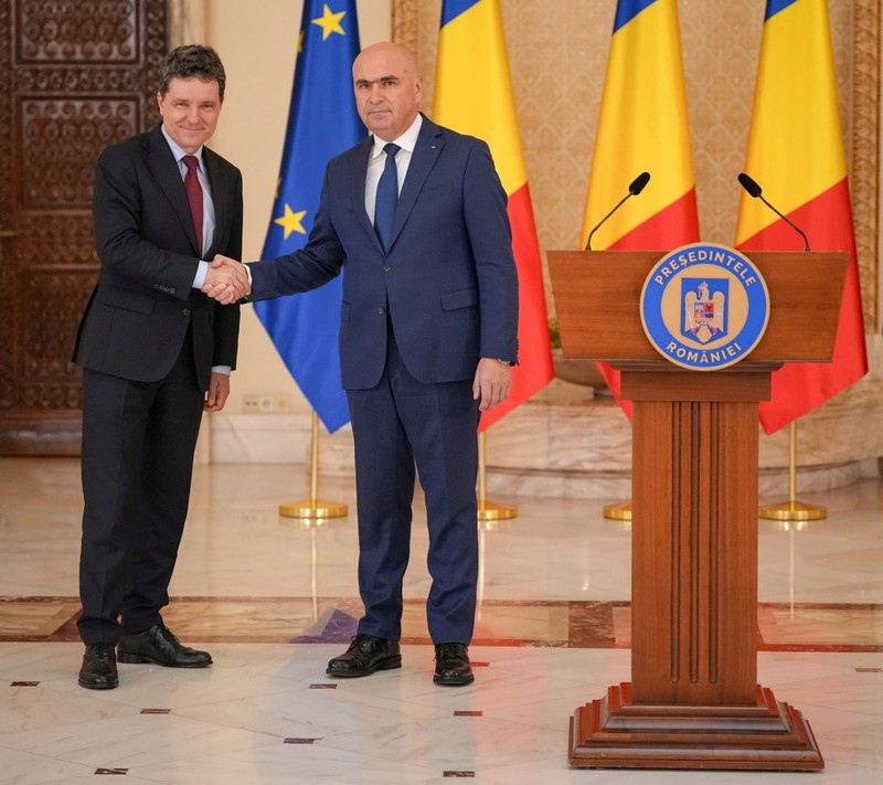 Nicușor Dan l-a numit premier pe Ilie Bolojan în iunie 2025, la o lună după alegerile prezidențiale câștigate în fața lui George Simion. Foto: Hepta