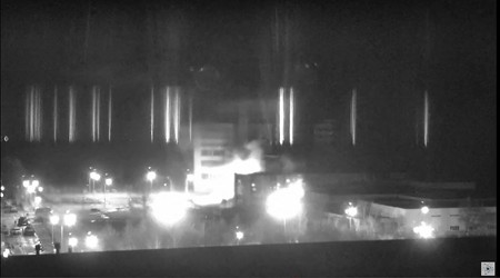 Incendiu la centrala nucleara Zaporojie (foto Profimedia)