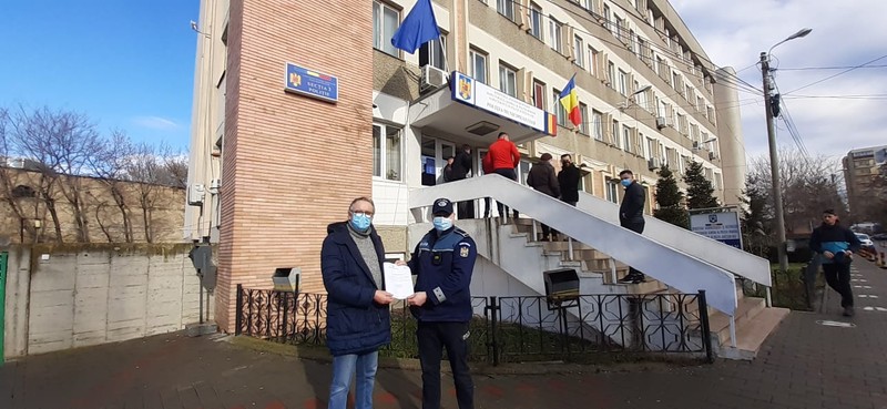 Ieșeanul a primit o scrisoare de mulțumire pentru gestul său