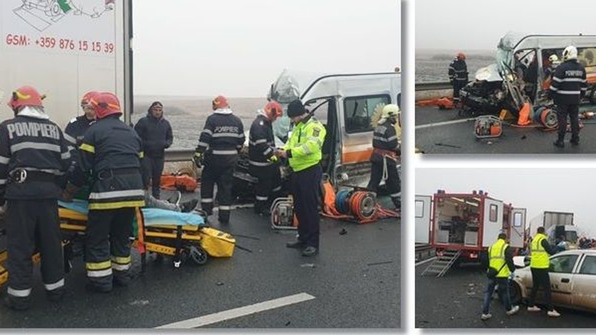 Un om a murit și șase au rămas încarcerați în urma unui accident petrecut pe Autostrada Timișoara - Arad