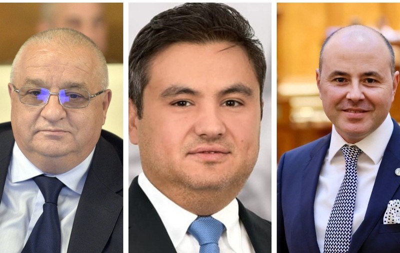 Felix Stroe (PSD), Alin Chirilă (PSD) și Alexandru Muraru (PNL)