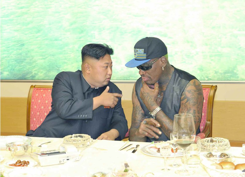 Kim Jong-un și Dennis Rodman, în 2013 / Foto: EPA
