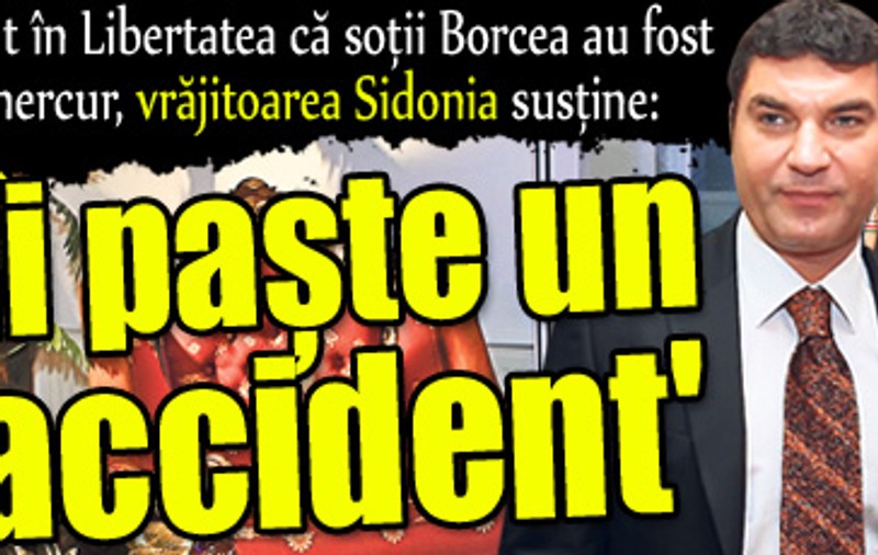 Vrăjitoarea Sidonia: ”Pe soţii Borcea îi paşte un accident”