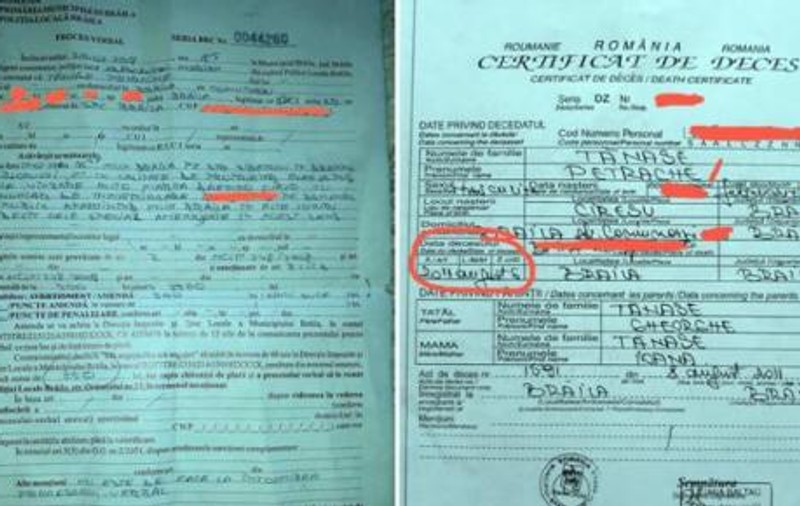 Un bărbat mort de 7 ani a fost amendat de polițiștii din Brăila