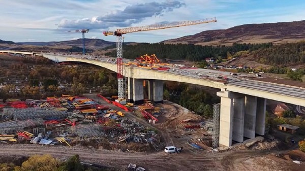 Lucrări la Viaductul Nădășelu