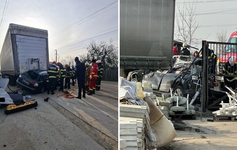 O tânără de 19 ani din Ploiești a murit pe loc după ce a intrat cu mașina sub o remorcă