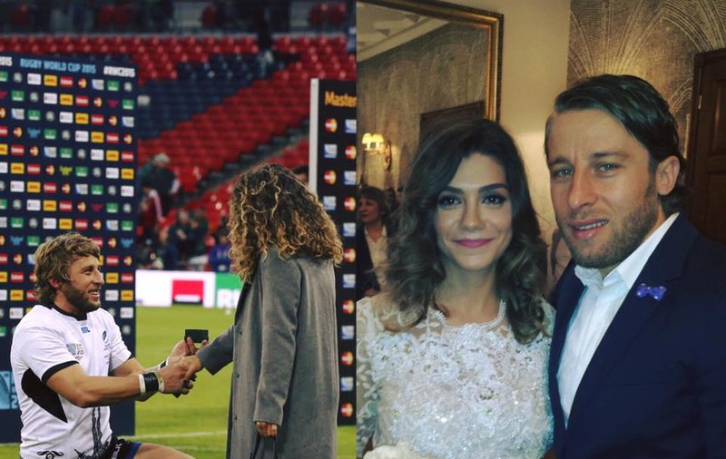 Acum cinci luni a cerut-o de soție pe Wembley, miercuri s-au căsătorit. Un ”da” mai mare ca un eseu / VIDEO