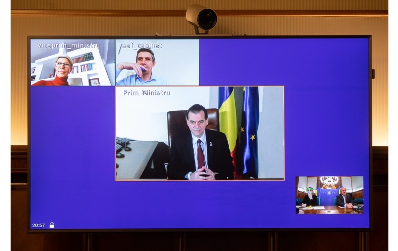 VIDEO/ Prima şedinţă de Guvern a Cabinetului Orban, în regim de videoconferinţă. Se adoptă planul de măsuri pentru combaterea efectelor COVID-19