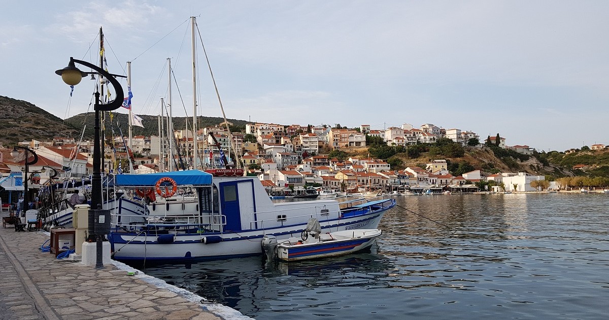 nsula Samos din Grecia, locul unde s-a născut Pitagora
