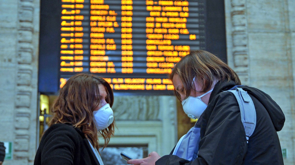 Zonele roșii și zonele galbene ale infecției cu coronavirus FOTO : EPA