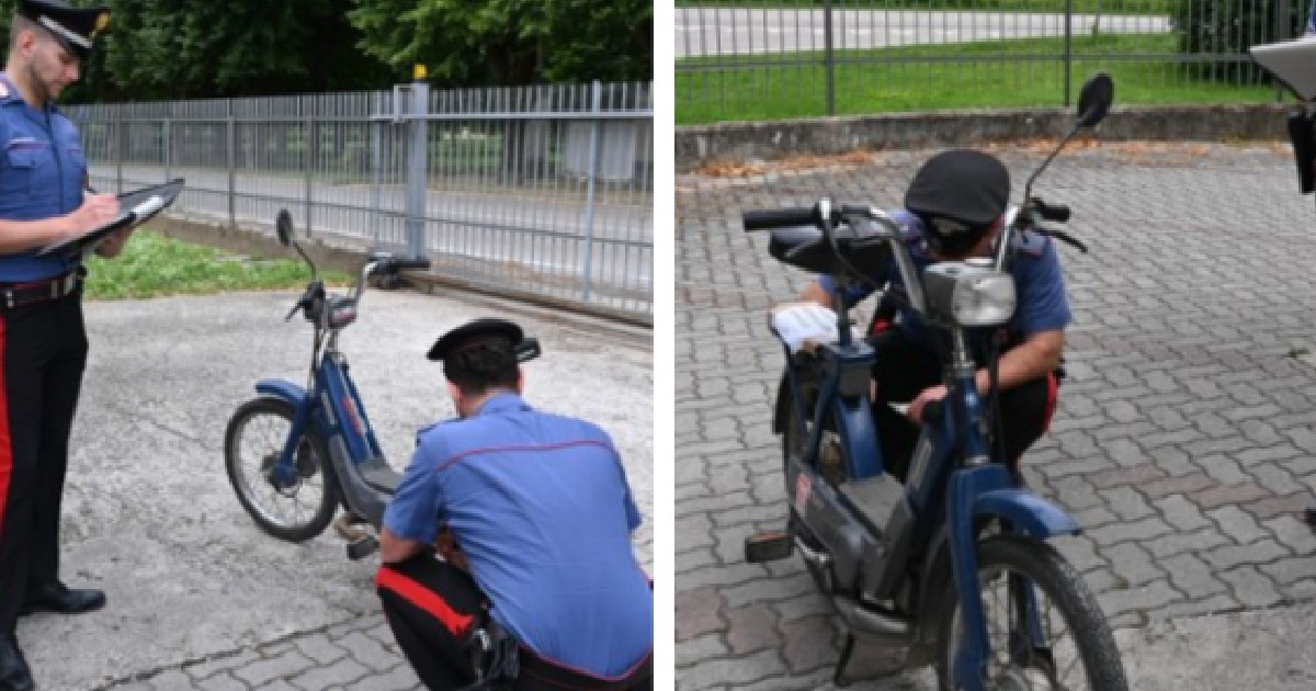 Un scuter Ciao Piaggio furat în 1981 a fost recuperat de carabinieri după 45 de ani