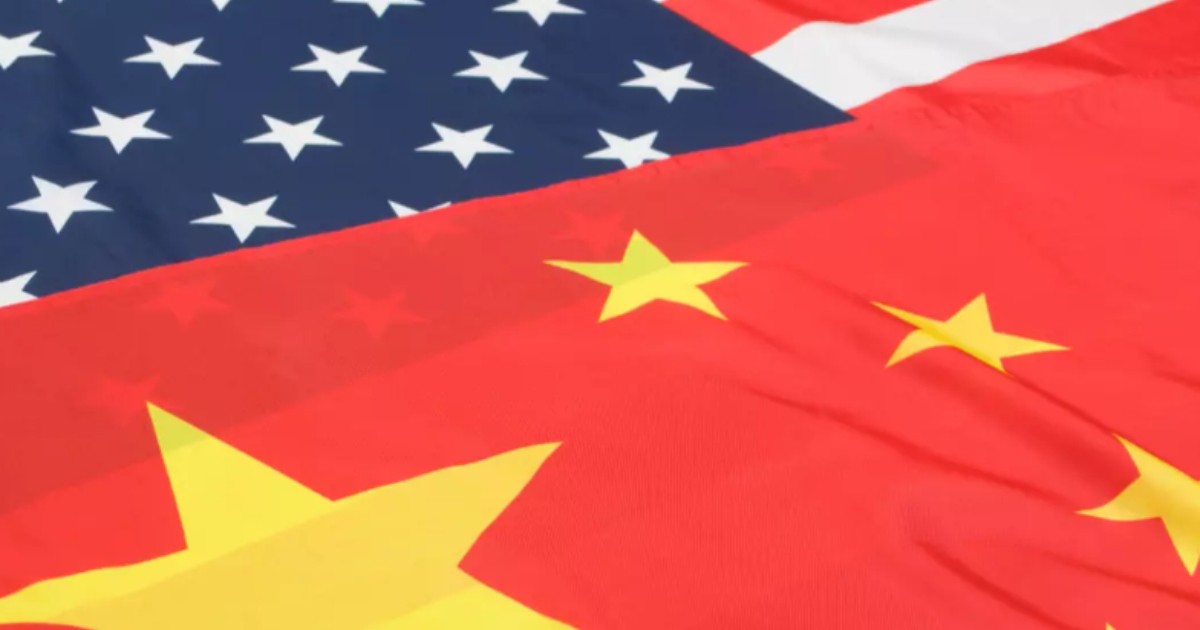 Steagurile Chinei și Statelor Unite ale Americii